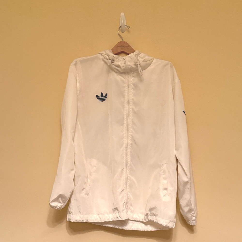 Adidas Yeezus Tour Kanye West Season 1 Windbreaker Jacket White Large 3 NYC 2015